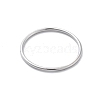 925 Sterling Silver Plain Band Rings For Women RJEW-S006-03S-2