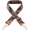 Flower Pattern Nylon Canvas Handbag Webbing Bag Straps PW-WG5C768-05-1