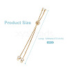 Rack Plating Adjustable Brass Slider Bracelets YS-TAC0001-14G-10