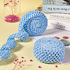 2 Rolls 2 Sizes Polyester Elastic Ribbon EW-TA0001-02J-5