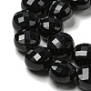 Natural Black Onyx(Dyed & Heated) Beads Strands G-K351-A02-03-4