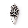 Tibetan Style 304 Stainless Steel Pendants STAS-P305-60AS-1