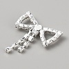 Brass Rhinestone Shoe Decoration KK-WH0056-68-2