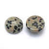 Natural Dalmatian Jasper Cabochons G-P393-R33-14mm-2