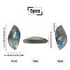 Ahandmaker Natural Labradorite Pendants G-GA0001-45-2