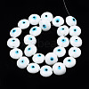 Handmade Evil Eye Lampwork Beads Strands LAMP-N029-009F-2