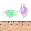 Transparent Resin with Alloy Pendants RE-CBA14F0-06-3