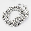 Electroplated Non-magnetic Synthetic Hematite Flat Round Bead Strands G-L368-06D-2