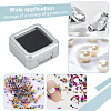 Square Plastic Loose Diamond Storage Boxes VBOX-WH0005-08-6