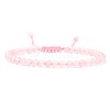 Adjustable Women's Rose Quartz Beaded Bracelet CN3407-48-1