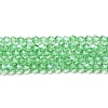 Transparent Electroplate Glass Beads Strands EGLA-A039-T4mm-A24-1