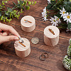 3 Sizes Wood Ring Display Pedestal Set ODIS-WH0029-95-3