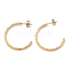 304 Stainless Steel C-Shaped Stud Earrings EJEW-R017-04G-03-2