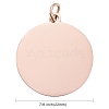 Ion Plating(IP) 304 Stainless Steel Pendants STAS-I311-06RG-3