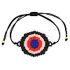 Friendship Eye Loom Pattern Seed Beads Bracelets for Women BJEW-Z013-18B-2