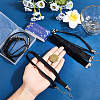 6Pcs 6 Styles Velvet & Imitation Leather Choker Necklaces NJEW-SC0001-71-3