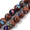 Handmade Millefiori Lampwork Beads Strands LAMP-G166-12B-2