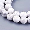 Natural Howlite Beads Strands G-I107-8mm-3