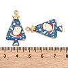 Christmas Theme Rack Plating Alloy Pendants FIND-M020-02H-G-3