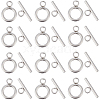 SUNNYCLUE 50Pcs 304 Stainless Steel Toggle Clasps STAS-SC0006-76-1