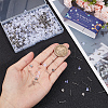 SUNNYCLUE 300Pcs 304 Stainless Steel Flat Round Blank Peg Earring Post STAS-SC0007-33A-3