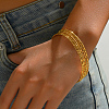 5Pcs Textured Brass Bangle Sets for Women TC3019-3
