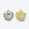 K9 Glass Rhinestone Pendants RGLA-T129-12mm-KC-M-2