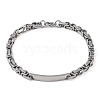 Tarnish Resistant 201 Stainless Steel ID Bracelets BJEW-F331-08P-1