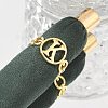 Brass Open Cuff Rings for Women RJEW-K289-01G-K-1