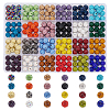  240Pcs 24 Colors Pave Disco Ball Beads RB-PH0001-32-7