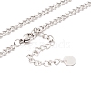 304 Stainless Steel Necklaces NJEW-M189-03P-5