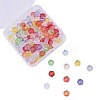100Pcs 10 Colors Transparent Glass Beads GLAA-CJ0001-46-4