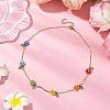 Glass Beaded Necklaces NJEW-TA00173-01-2