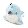 Flocking Opaque Resin Pendants RESI-D017-02A-P-1