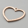 Alloy Open Back Bezel Pendants FIND-TAC0017-41B-RG-2