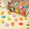 20Pcs 10 Style Opaque Resin Cabochons CRES-SZ0001-18-3