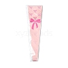 Bowknot Print Transparent PE Cone Flower Sleeves ABAG-FZC0002-001I-7