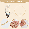10Pcs Iron Ring for DIY Woven Net/Web with Feather IFIN-SP0001-56B-KCG-4