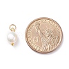 Grade B Natural Cultured Freshwater Pearl Charms PALLOY-JF01497-01-5