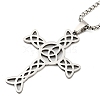 Non-Tarnish 201 Stainless Steel Pendant Necklaces NJEW-H030-05P-1