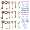 SUNNYCLUE Skeleton Key Charm DIY Jewelry Making Kit for Crafts Gifts DIY-SC0017-38-1