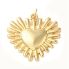 Rack Plating Valentine's Day Brass Pendants KK-G488-06G-1