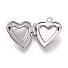 Non-Tarnish 316 Stainless Steel Locket Pendants STAS-Z010-03B-3