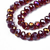 Electroplate Glass Beads Strands EGLA-A034-T2mm-B29-3