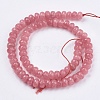 Natural White Jade Bead Strands G-R171-6x8mm-06-2