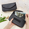 Carbon Fiber Key Car Wallets Car Bag Key Purse Pouch AJEW-WH0029-37-3