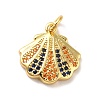 Rack Plating Brass Micro Pave Cubic Zirconia Pendants KK-I688-10G-2