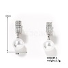 Elegant French Style Fashion Pearl Hoop Earrings for Women with Shiny Design BD2550-1-1