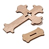 Unfinished Wood Cross Cutouts Ornaments DJEW-H011-01B-2