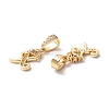 Eco-Friendly Brass Micro Pave Cubic Zirconia Pendants KK-K265-01G-X-2